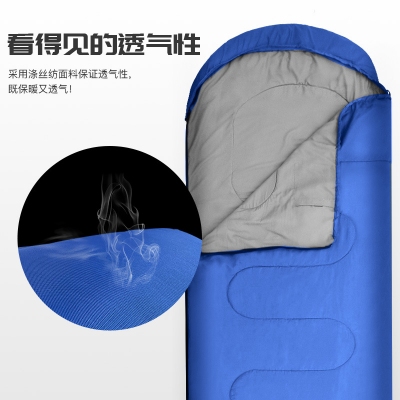 工廠信封睡袋戶外野露營睡袋加厚成人中空棉冬季睡袋sleepingbag