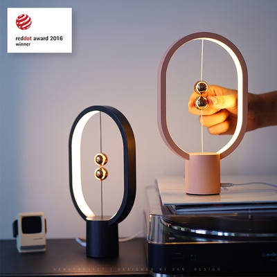 HENGMINI丨Balance平衡燈創意室內燈懸浮磁吸開關紅點設計獎