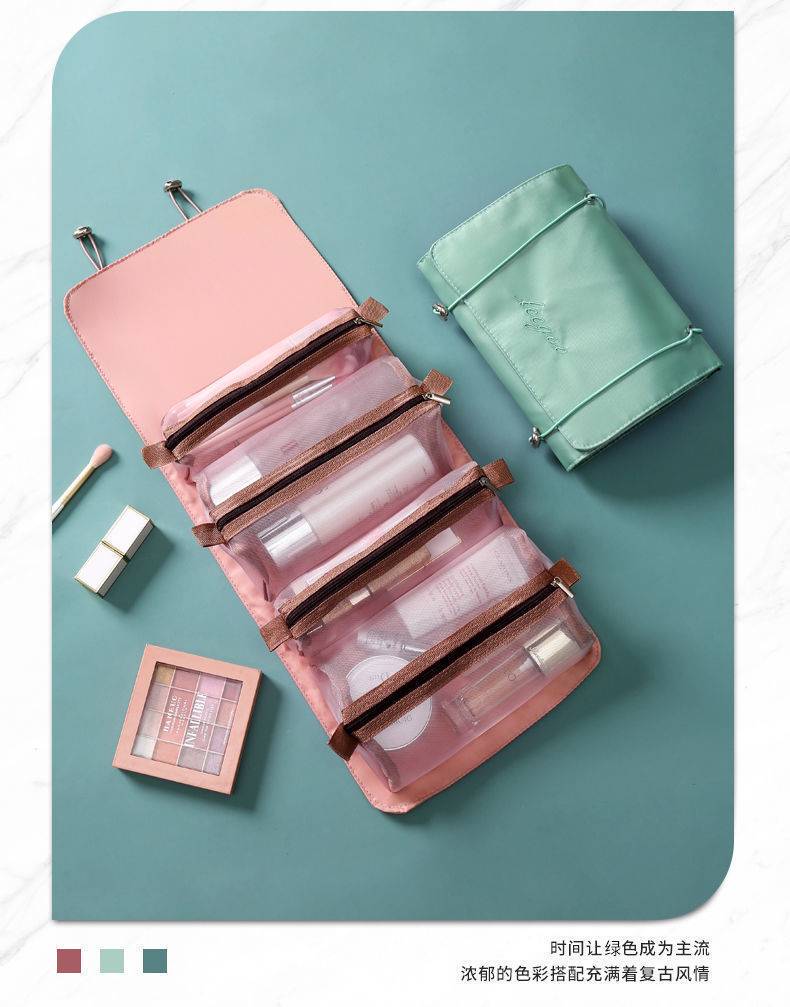 便攜可折疊旅行化妝包大容量防水洗漱用品收納包