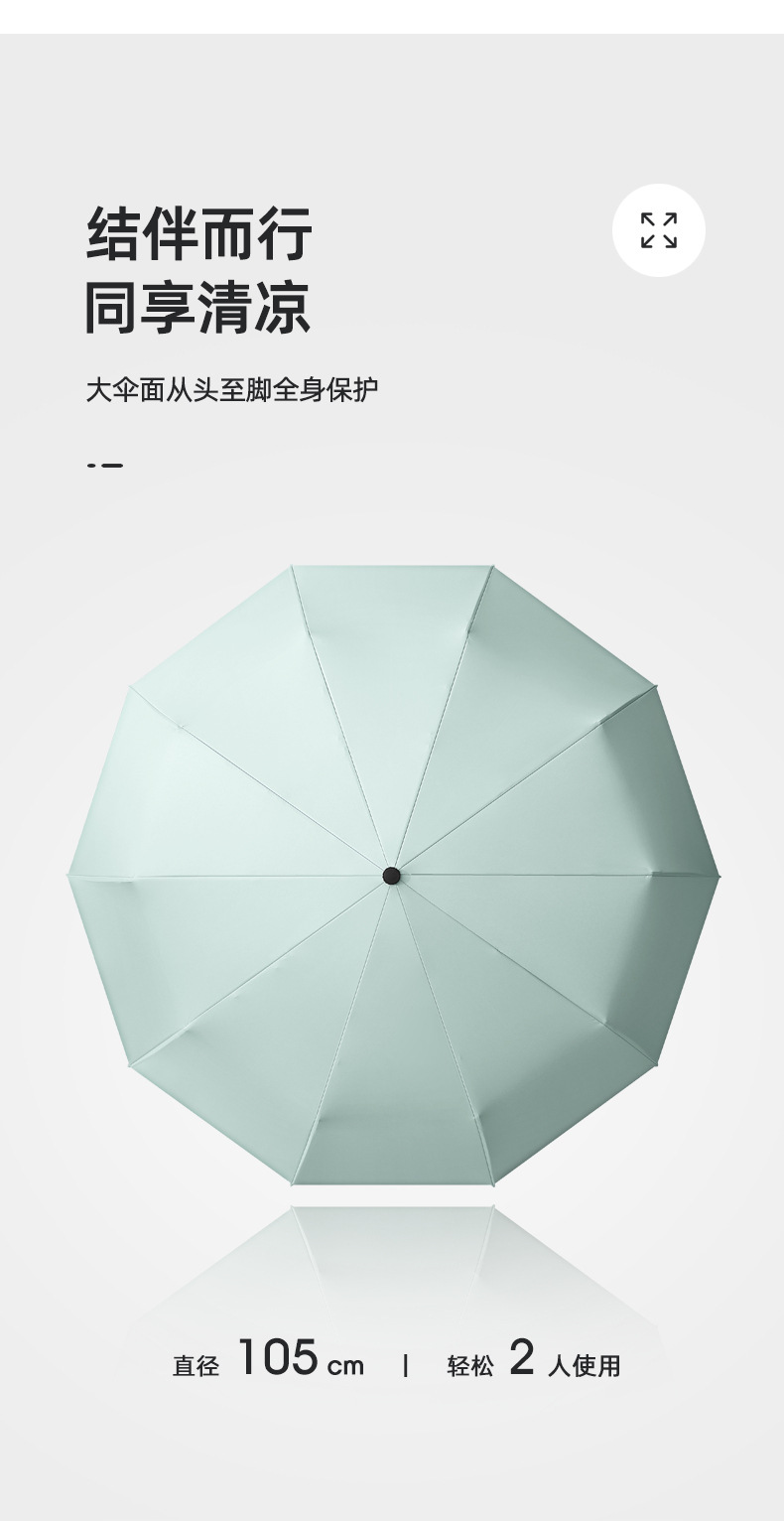 簡約全自動折疊商務雨傘配色手柄三折傘加印LOGO廣告雨傘