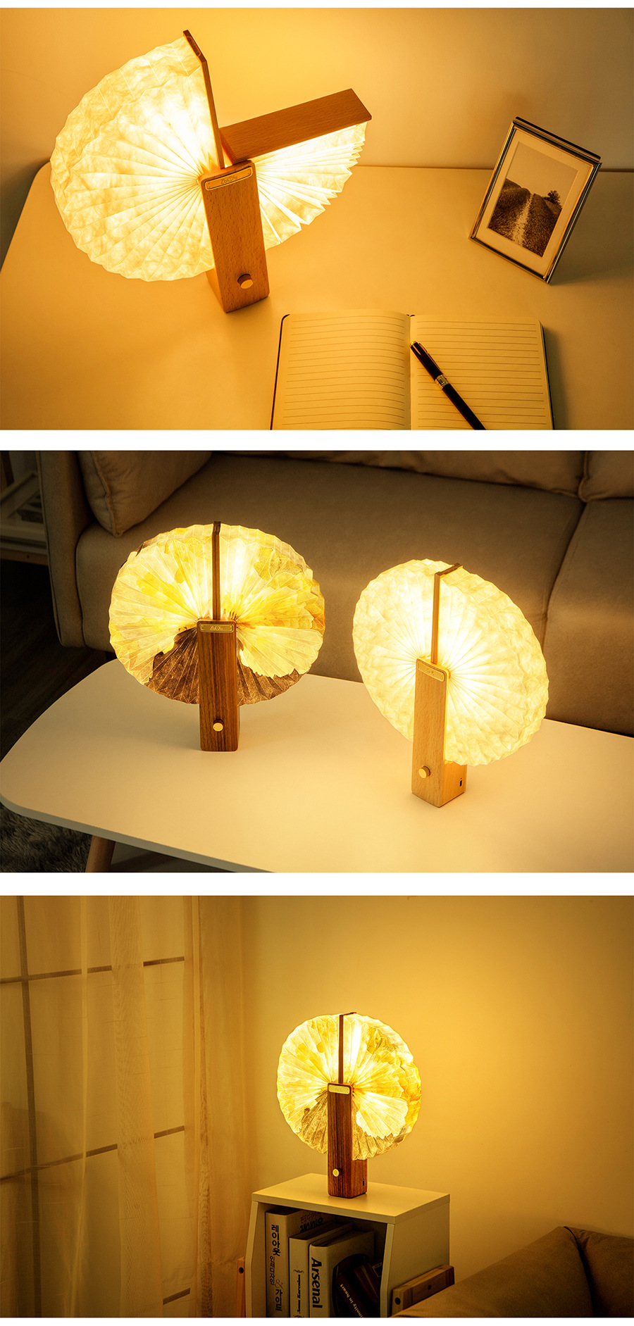 臺燈創意裝飾節日禮物復古簡約臥室床頭氛圍燈實木創意桌面臺燈