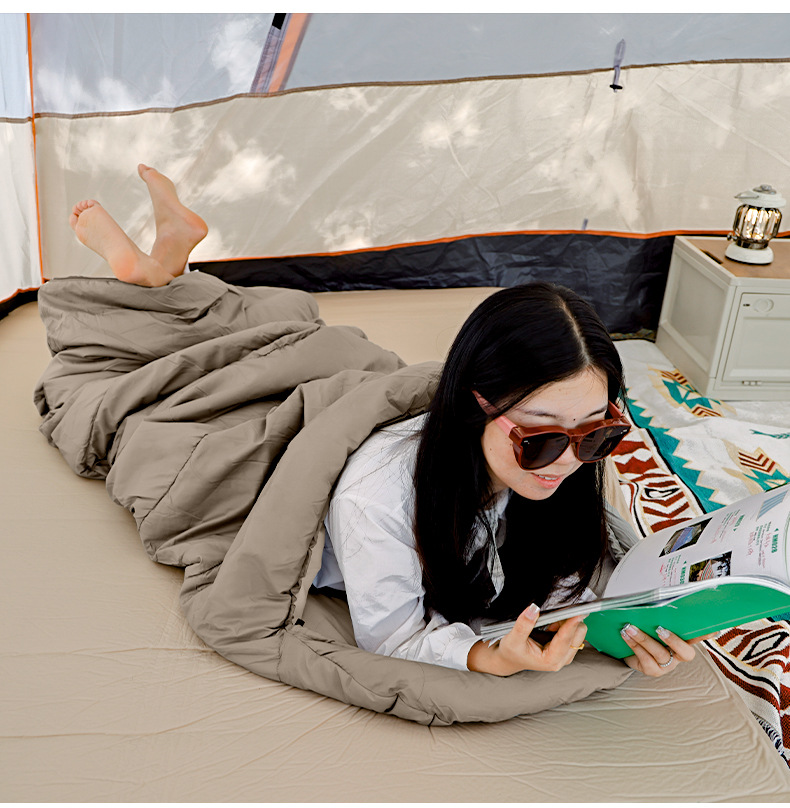 成人睡袋戶外露營四季通用加厚冬季抗寒保暖棉料內膽舒適