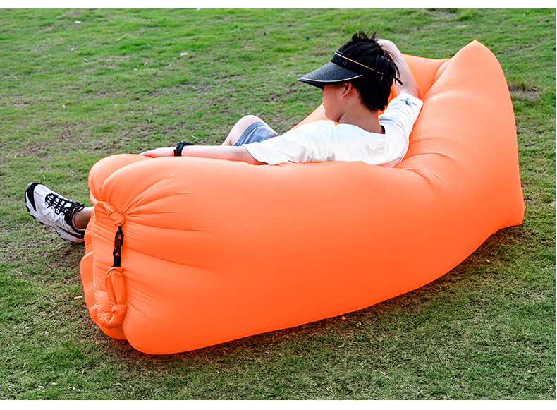 便攜式沙灘睡袋折疊單人空氣沙發氣墊充氣沙發戶外懶人沙發床