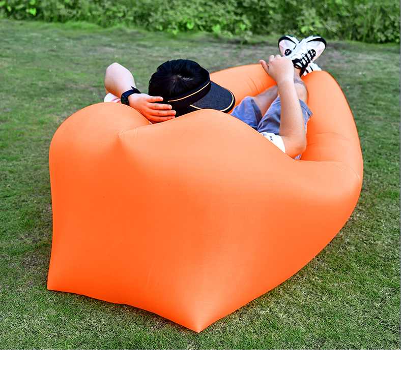 便攜式沙灘睡袋折疊單人空氣沙發氣墊充氣沙發戶外懶人沙發床