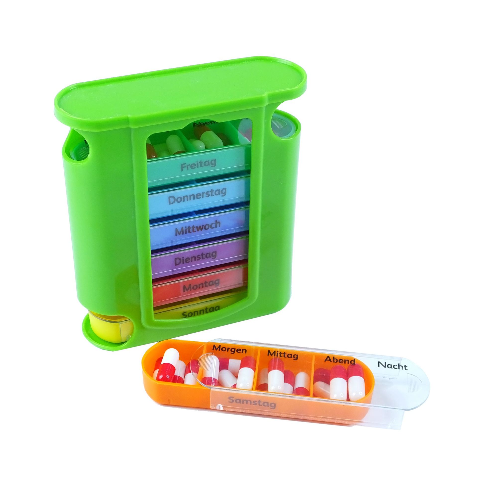 抽拉式彩色藥盒