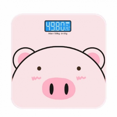 可愛小豬體重計