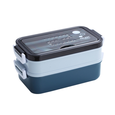 食品級不銹鋼保溫飯盒微波爐密封耐高溫餐具雙層便當盒學生保鮮盒