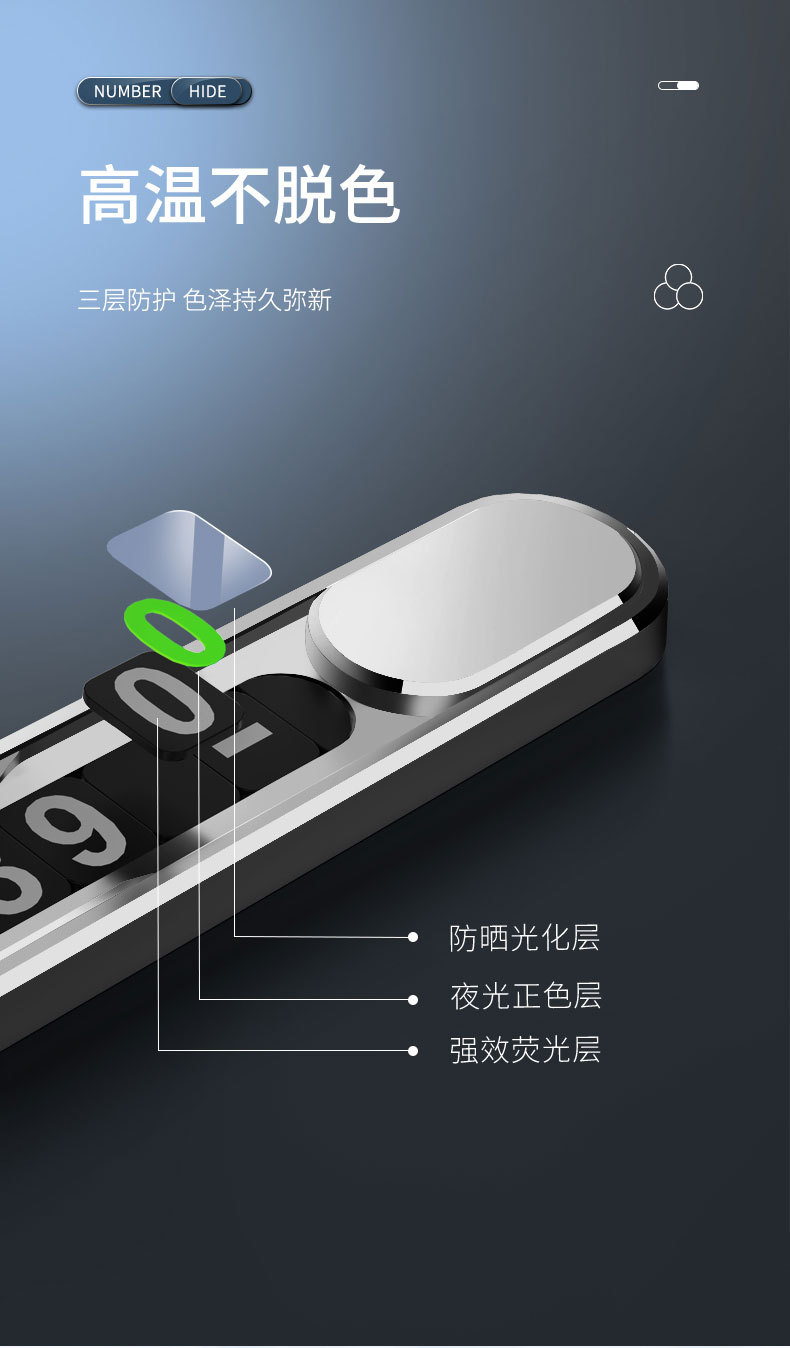 新款鋁合金臨時停車牌